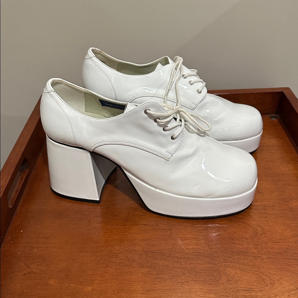 Fantasma Men’s Platform Shoes White, XL (14-15)